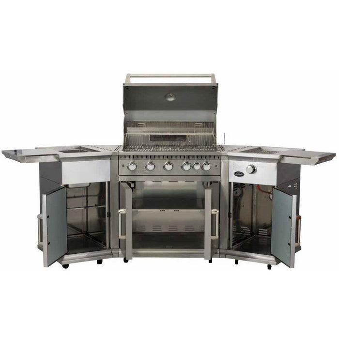 Bahama Stainless-Steel Gas BBQ Island