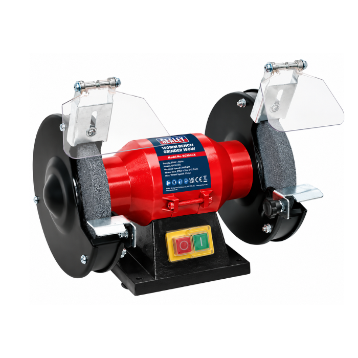 Sealey BG150XLW/98 Bench Grinder 150mm with Wire Wheel 370W/230V