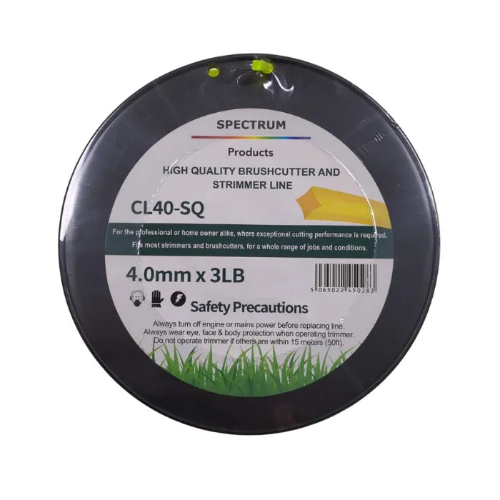 Spectrum CL40-R-SQ 4.0mm Square Strimmer Line