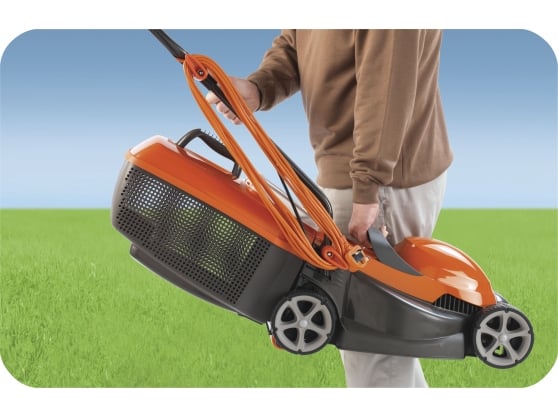 Flymo Chevron 32V Electric 4-Wheel Roller Lawnmower