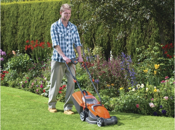 Flymo Chevron 32V Electric 4-Wheel Roller Lawnmower