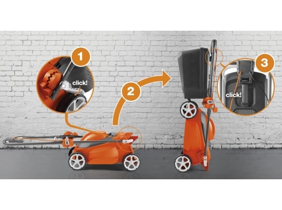 Flymo EasiStore 300R Electric 4-Wheel Roller Lawnmower
