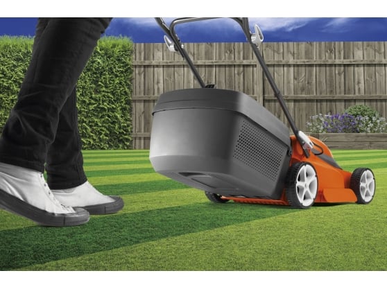 Flymo EasiStore 340R Electric 4-Wheel Roller Lawnmower