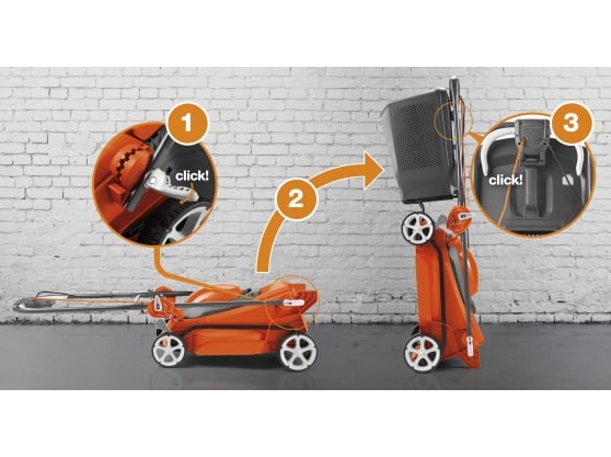 Flymo EasiStore 380R Electric 4-Wheel Roller Lawnmower
