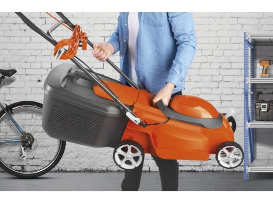 Flymo EasiStore 380R Electric 4-Wheel Roller Lawnmower