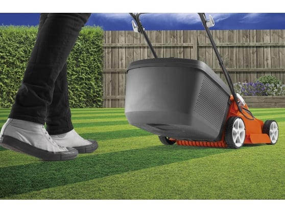 Flymo EasiStore 380R Electric 4-Wheel Roller Lawnmower