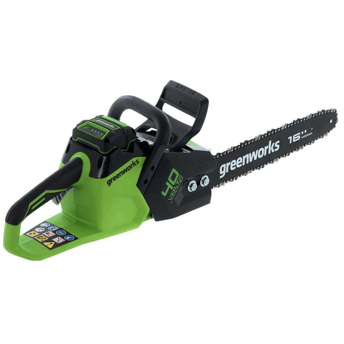 Greenworks GD40CS18K4 40v DigiPro Cordless Chainsaw – 40cm Guide Bar (Inc. 4Ah Battery & Charger)