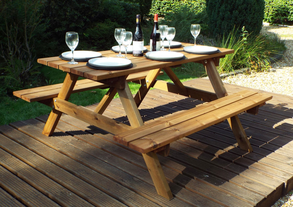 Charles Taylor 6-Seater Wooden Picnic Table | GS11