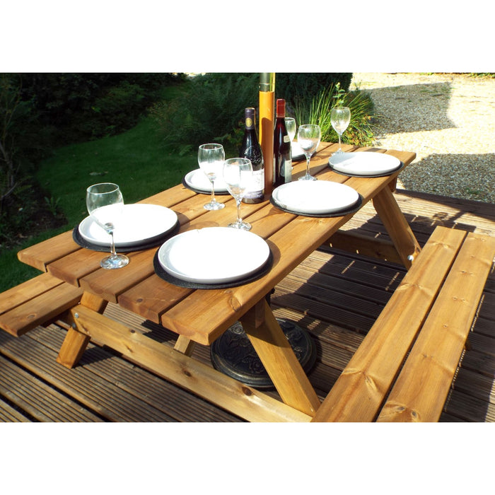 Charles Taylor 6-Seater Wooden Picnic Table | GS11