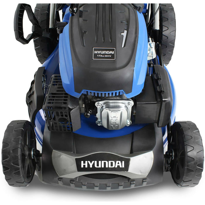 Hyundai 196cc/51cm 4-in-1 Variable-Speed Petrol Lawnmower with Electric Start | HYM510SPE