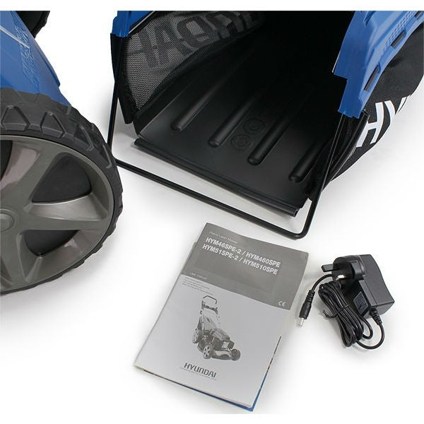 Hyundai 196cc/51cm 4-in-1 Variable-Speed Petrol Lawnmower with Electric Start | HYM510SPE