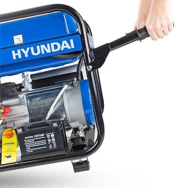 Hyundai 3.2kW/4.00kVa* Dual-Fuel Electric-Start Site Generator | HY3800LE-LPG