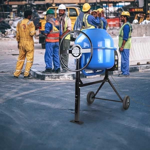 Hyundai HYCM160 Portable Electric Cement Mixer 160 litre 240v 650w Concrete Mixer (Cement Mixers)