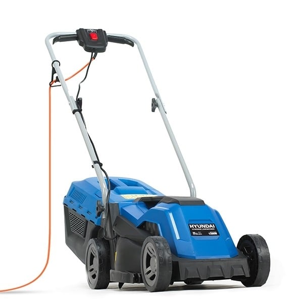 Hyundai 1200w/33cm 3-in-1 Electric 4-Wheel Rear-Roller Lawnmower | HYM3300E