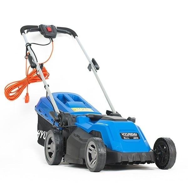 Hyundai 1600w/38cm Electric 4-Wheel Rear-Roller Mulching Lawnmower | HYM3800E