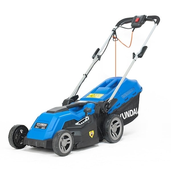 Hyundai 1600w/38cm Electric 4-Wheel Rear-Roller Mulching Lawnmower | HYM3800E