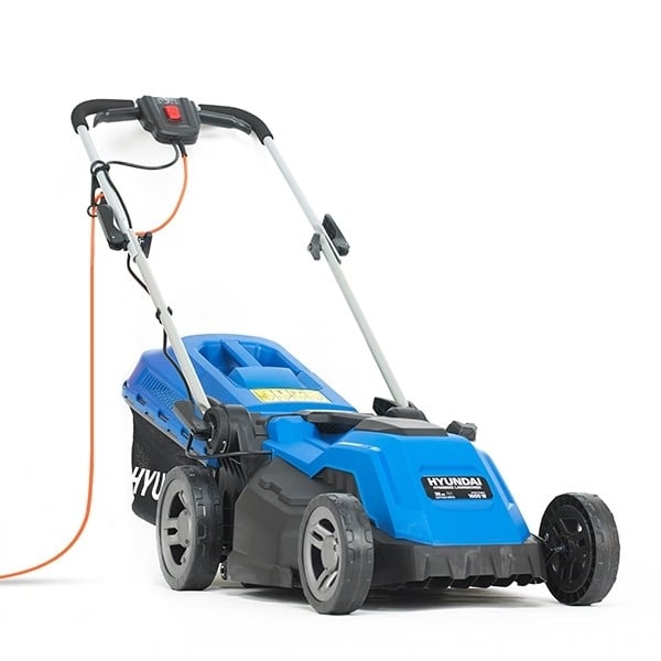 Hyundai 1600w/38cm Electric 4-Wheel Rear-Roller Mulching Lawnmower | HYM3800E