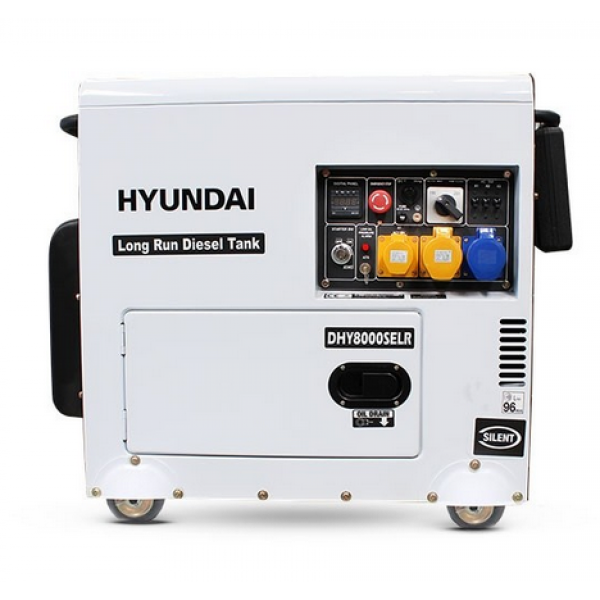 Hyundai 6000w Long-Run Diesel Generator | DHY8000SELR
