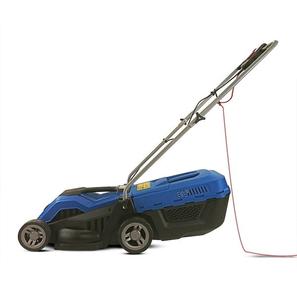 Hyundai 1200w/33cm 3-in-1 Electric 4-Wheel Rear-Roller Lawnmower | HYM3300E