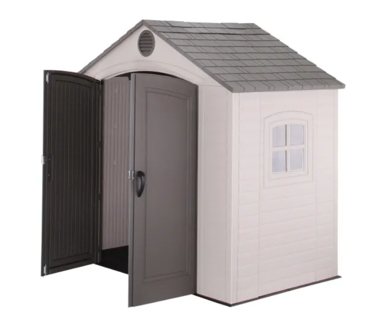 Lifetime 8x5 Heavy Duty Plastic Shed - NEW EDITION