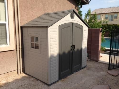 Lifetime 8x5 Heavy Duty Plastic Shed - NEW EDITION