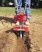 Mantis Furrower Attachment - In use