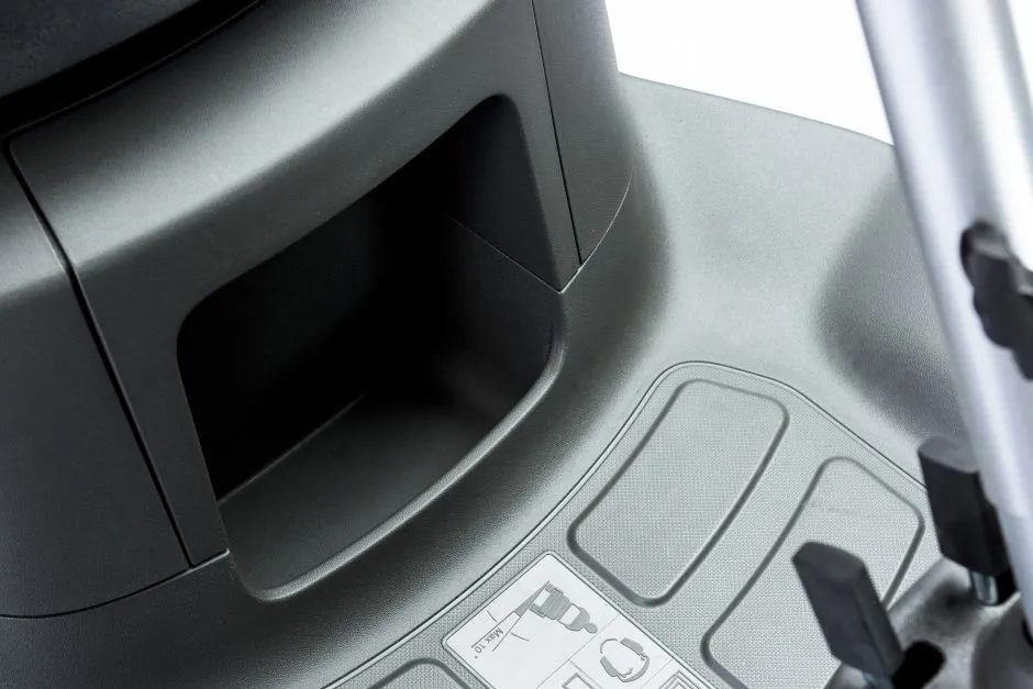Stiga Park 300 M - Storage Compartment Beneath Driver's Seat.
