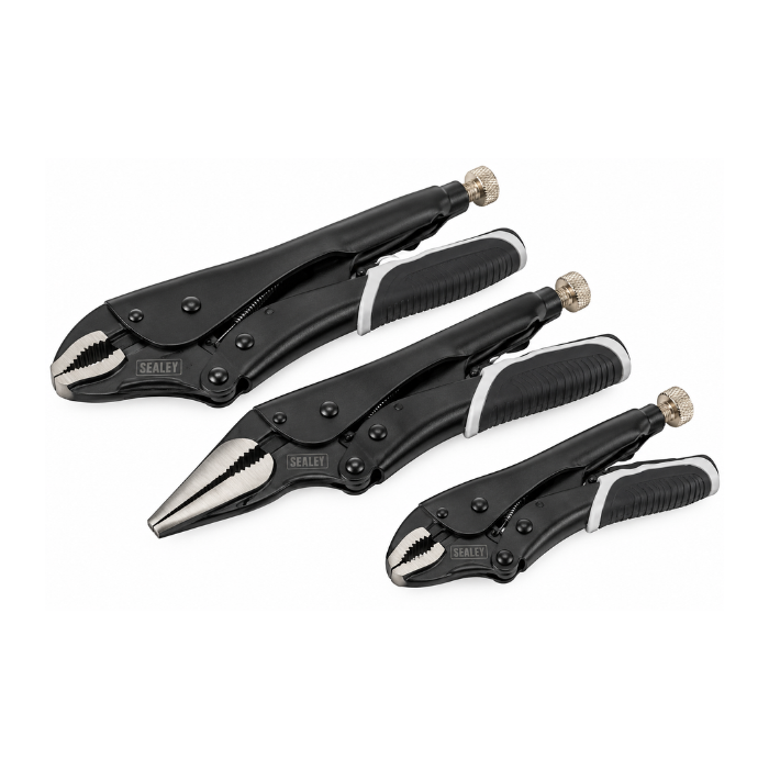LOCKING PLIERS SET 3PC QUICK RELEASE