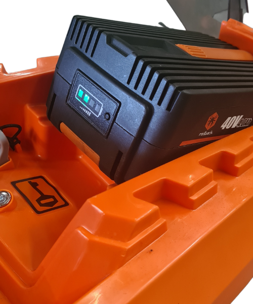 Redback 40v/37cm Hand-Propelled Cordless Lawnmower | E137C | Machine Only