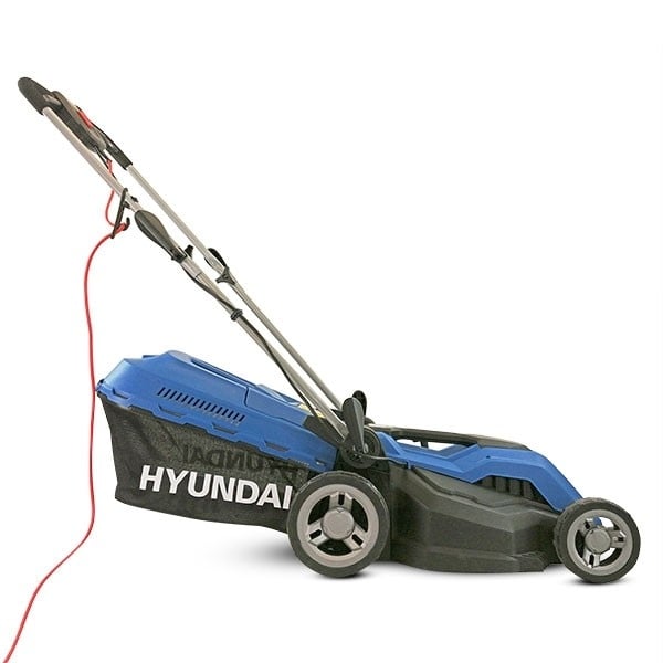 Hyundai 1600w/38cm Electric 4-Wheel Rear-Roller Mulching Lawnmower | HYM3800E