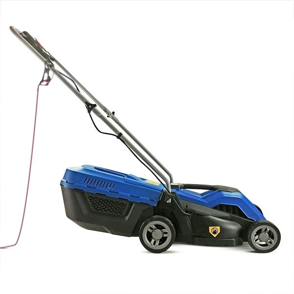 Hyundai 1200w/33cm 3-in-1 Electric 4-Wheel Rear-Roller Lawnmower | HYM3300E