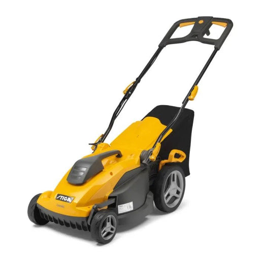 Stiga Combi 340 C 3-in-1 Hand-Propelled Electric Lawnmower - Main Image - Left Facing