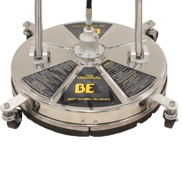 Pressure Flat Surface Cleaner Stainless Steel  BE  Whirl-A-Way 20" Rotary with Castor Wheels  - 85.403.009