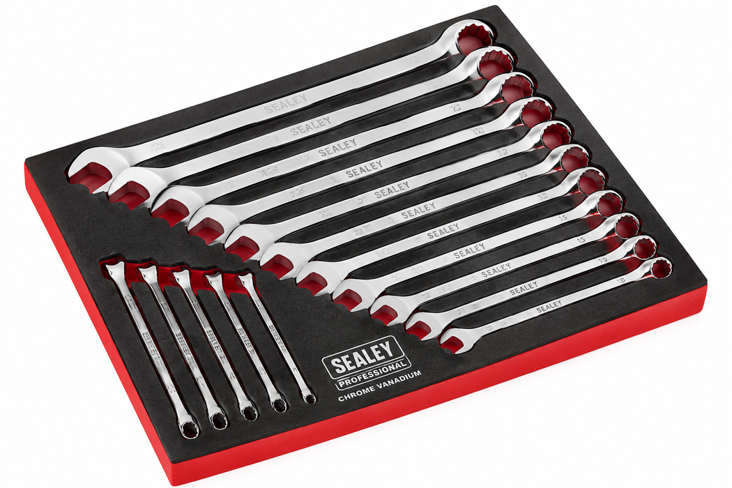 COMBINATION SPANNER SET 16PC METRIC
