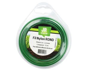 Nylon Round Trimmer-Line - Replacement Strimmer Line - 2.4mm x 12m -  JR FNY007