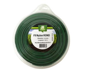 Nylon Round Trimmer-Line - Replacement Strimmer Line -  2.4mm x 87m - JR FNY008
