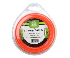 Square Nylon Trimmer-Line Replacement Strimmer Line -  2mm x 15m - JR FNY036