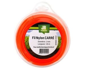  Square Nylon Trimmer-Line -Replacement Strimmer Line  - 2mm x 65m - JR FNY037