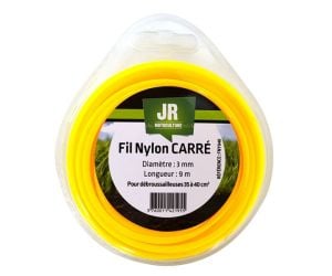 Square Nylon Trimmer-Line - Replacement Strimmer Line - ( 3mm x 9m ) JR FNY040