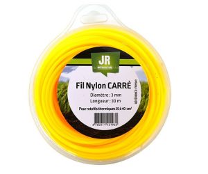 Square Nylon Trimmer-Line - Replacement Strimmer Line-  3mm x 30m - JR FNY041