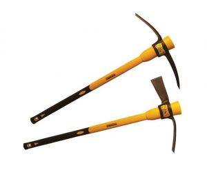 Roughneck 5lb Pick & Mattock Twin Pack with 2 heads and 2 Fibre Glass Handle (64-104)