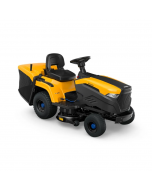 Stiga Estate 384e Battery-Powered Rear-Collect Lawn Tractor with Stepless Electronic Drive - Main Image - Right Facing.