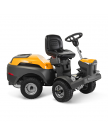 Stiga Park 500 WX 4WD V-Twin Front-Cut Ride-On Lawnmower - Main Image - Right Facing Without Cutter Deck. 