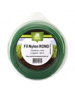 Nylon Round Trimmer-Line - Replacement Strimmer Line - 2mm x 130m - JR FNY006 