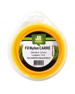 Square Nylon Trimmer-Line - Replacement Strimmer Line -  2.4mm x 12m - JR FNY038 