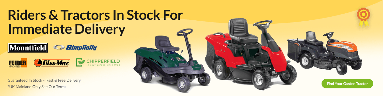 Lawn tractors and ride on mowers for next day delivery